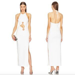 NEW Bardot Neve Maxi Dress in Orchid White Bridal Wedding Cutout Gown XL